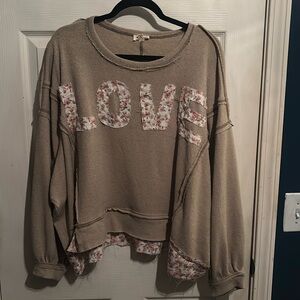 Cute LOVE top. Perfect for Valentine’s Day!